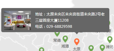 JQuery 实现中国地图网点查看特效