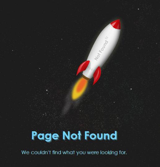 火箭404错误页面模板